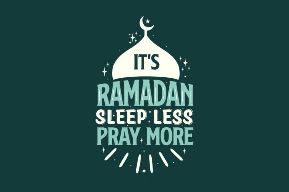 Ramadan Sleep Less Pray More Embroidery Review